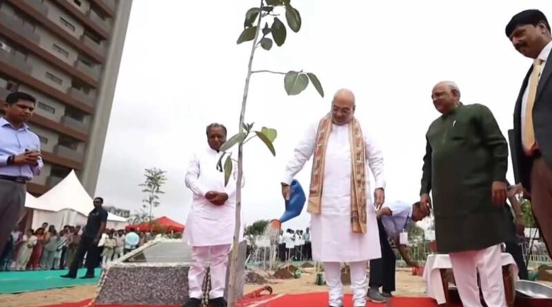 Amit Shah leads 1.25 crore tree drive; launches Rs 405 crore projects in Ahmedabad Amit Shah leads 1.25 crore tree drive; launches Rs 405 crore projects in Ahmedabad