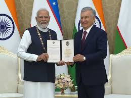 PM Modi receives Uzbekistan’s top State honour ‘Oliy Darajali Dustlik’, says India, Uzbek will become “united voice for Global South”
